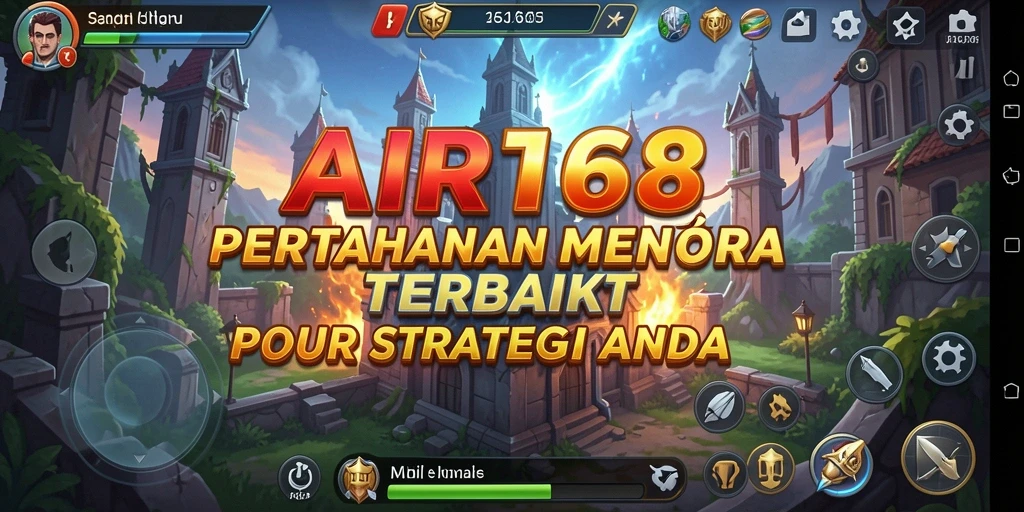 Tampilan gameplay Tower Defense yang menegangkan di AIR168.