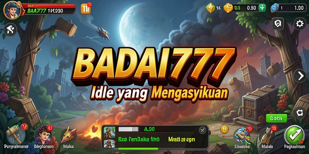 Tampilan gameplay <strong>BADAI777</strong> yang menarik dalam mode Idle.