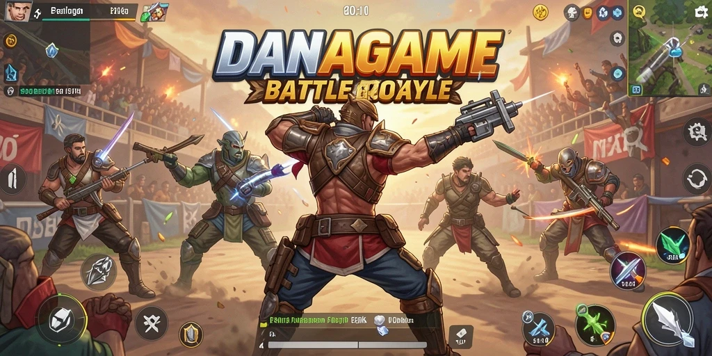 Tampilan grafis epik dalam gameplay dan pertarungan seru.