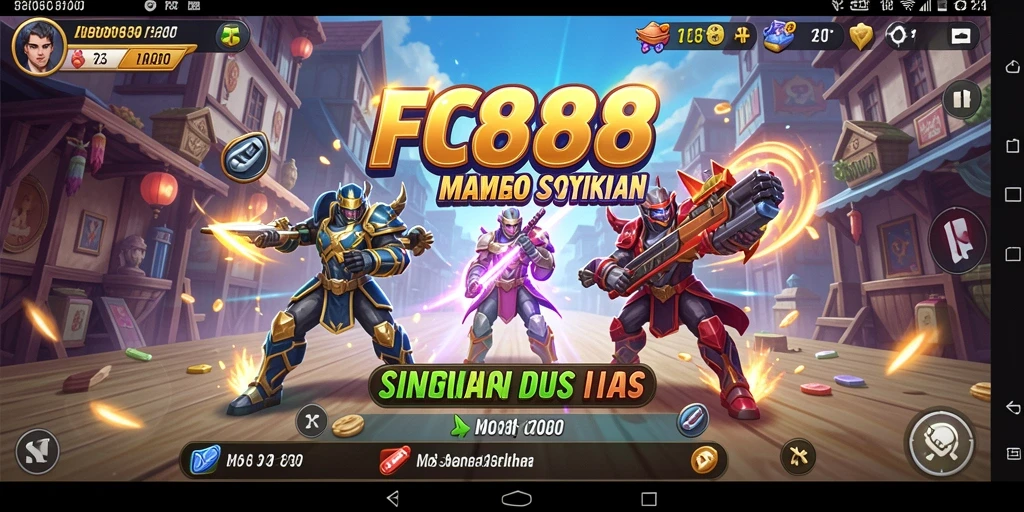 Tampilan gameplay FC888 yang mengasyikkan dan interaktif.
