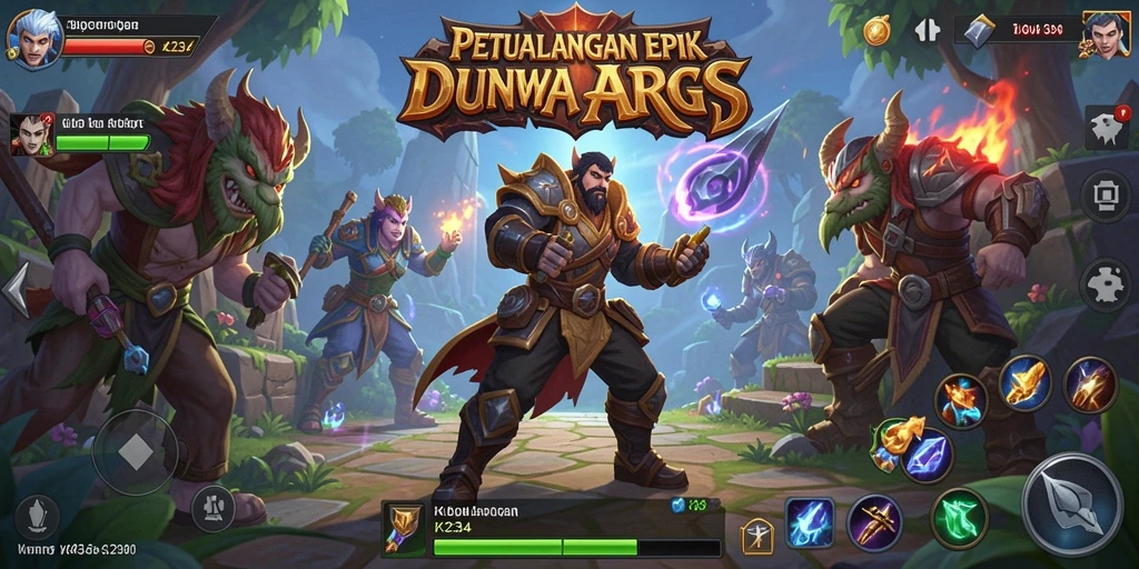 Screenshot K234 menampilkan aksi mendebarkan dalam petualangan ARPG.