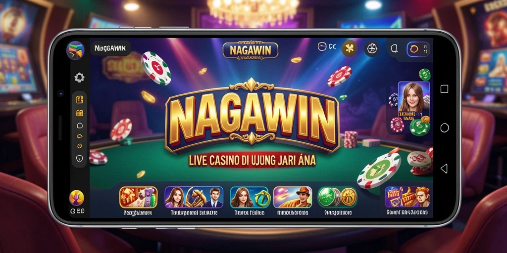 Tampilan gameplay Live Casino NAGAWIN yang seru dan menarik.