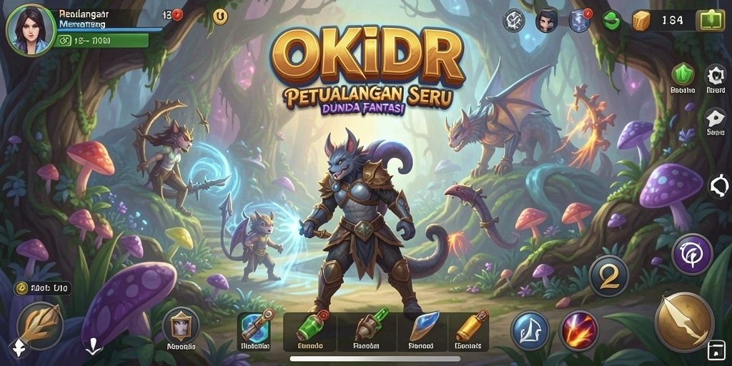 Tampilan gameplay OKIDR dengan petualangan yang mendebarkan.