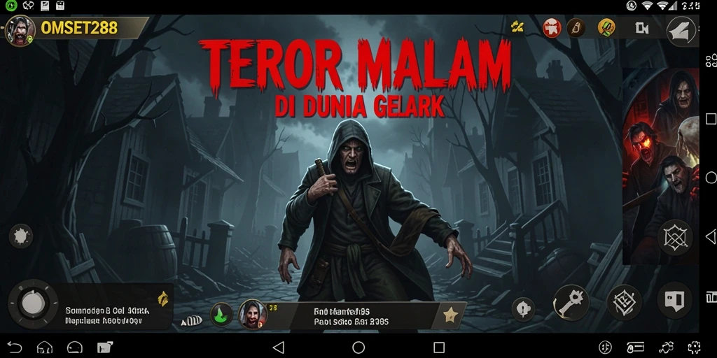 Gameplay OMSET288 yang menegangkan dengan suasana gelap dan misterius.
