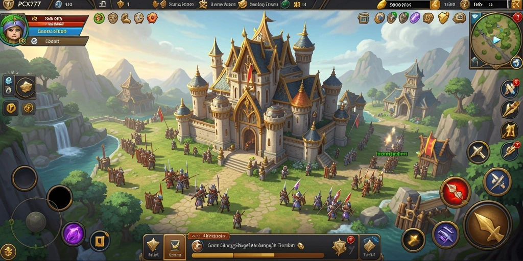 Gameplay mendebarkan PCX777 saat membangun kerajaan.