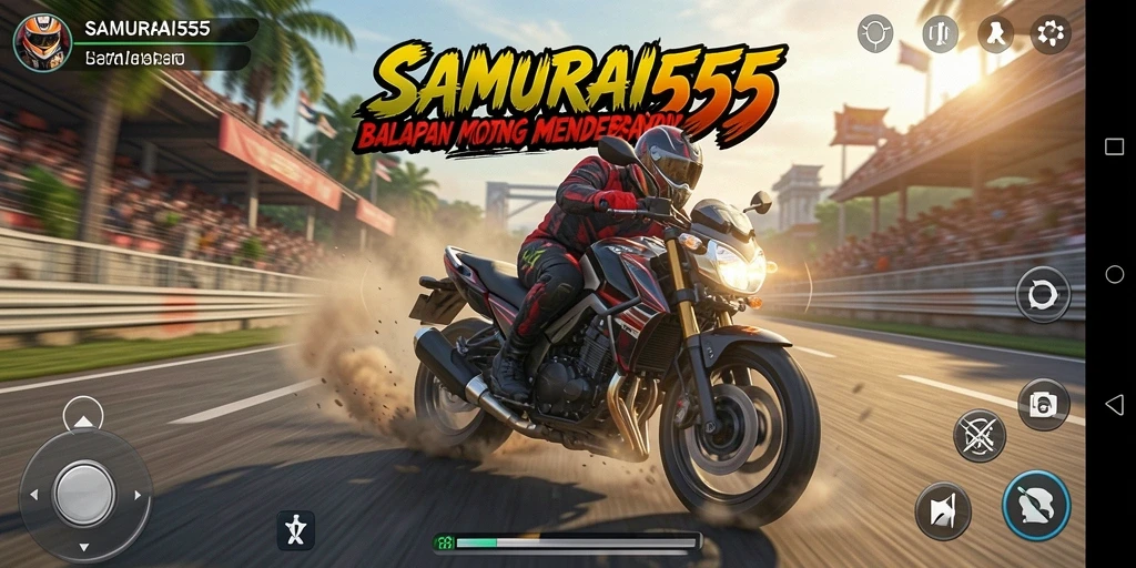 Tampilan seru dan mendebarkan dari gameplay SAMURAI555.