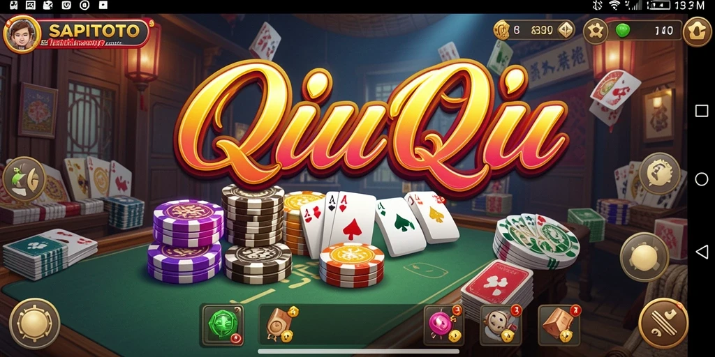 Tampilan gameplay QiuQiu yang mendebarkan di SAPITOTO