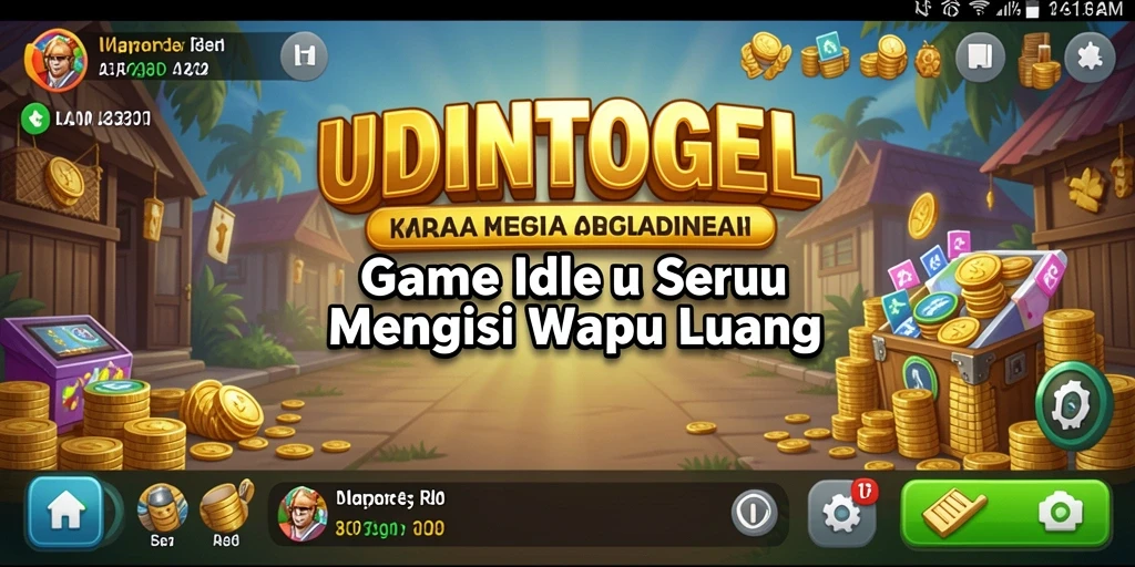 Tampilan gameplay seru dari game Idle UDINTOGEL.